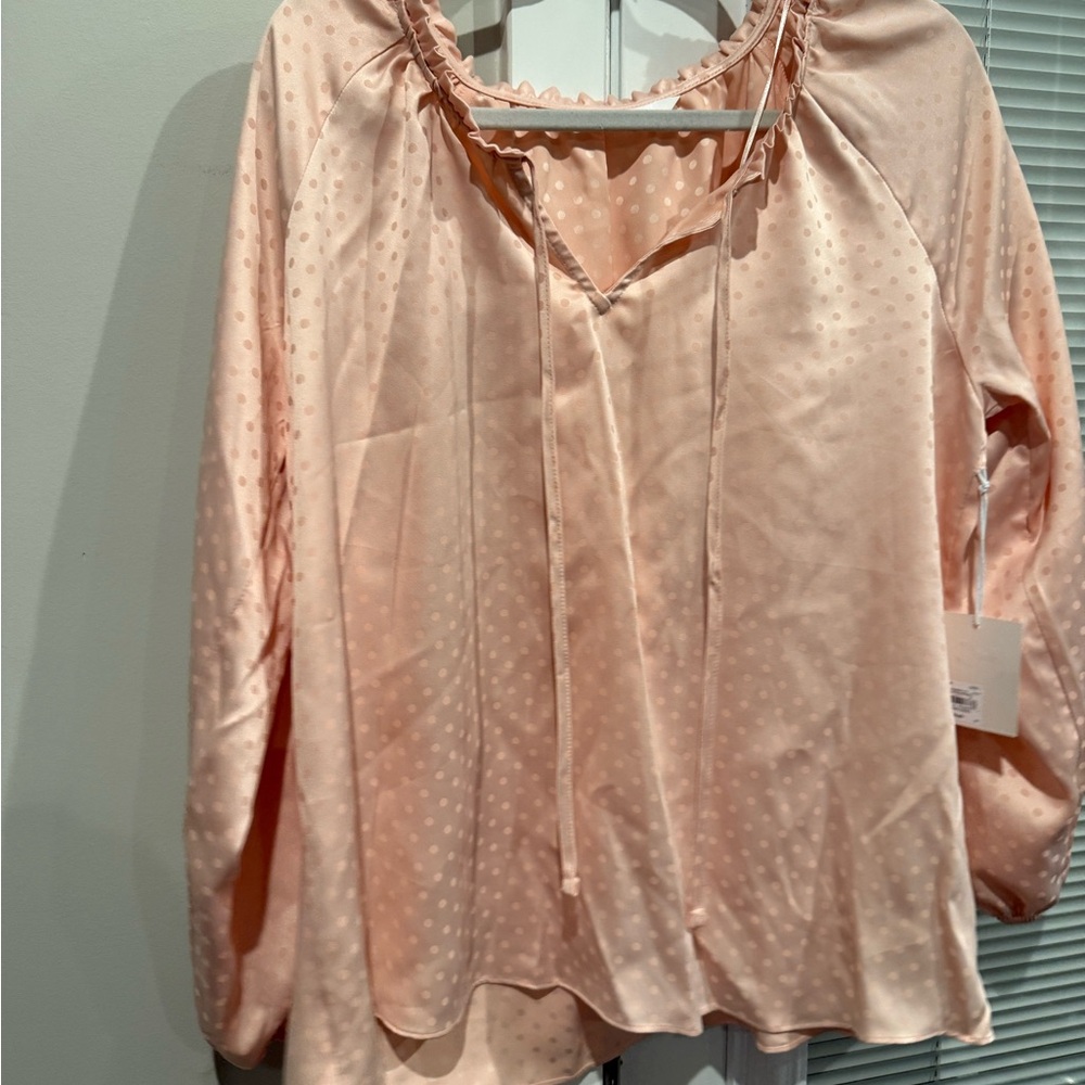 LC Lauren Conrad Light Pink Blouse - Picture 2 of 7